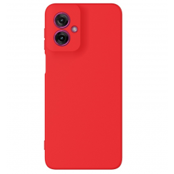 "Shell" cieta silikona (TPU) apvalks - sarkans (Motorola Moto G55 5G)