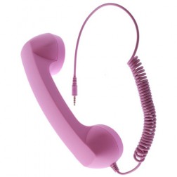 „MsPhone“ anti-radiācijas retro stila klausule - roza