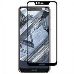 „Imak“ Tempered Glass pilnīgi aizsedzams ekrāna aizsargstikls 0.2 mm - melns (Nokia 5.1 Plus 2018)