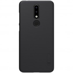 „Nillkin“ Frosted Shield apvalks - melns + ekrāna aizsargplēve (Nokia 5.1 Plus 2018)
