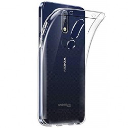 Cieta silikona (TPU) apvalks - dzidrs (Nokia 7.1 2018)