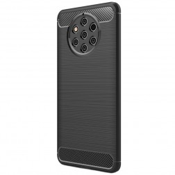„Carbon“ cieta silikona (TPU) apvalks - melns (Nokia 9 PureView)