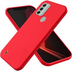 „Shell“ cieta silikona (TPU) apvalks - sarkans (Nokia C31)