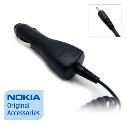 „Nokia“ autolādētājs ar vadu (2 mm.) - melns