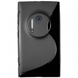 Cieta silikona (TPU) apvalks - melns (Lumia 1020)