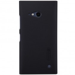 „Nillkin“ Frosted Shield futrālis - melns + ekrāna aizsargplēve (Lumia 730 / 735)