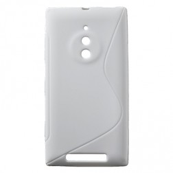 Cieta silikona futrālis - balts (Lumia 830)