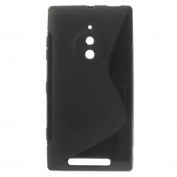 Cieta silikona futrālis - melns (Lumia 830)