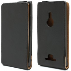 Klasisks atvēramais futrālis - melns (Lumia 925)