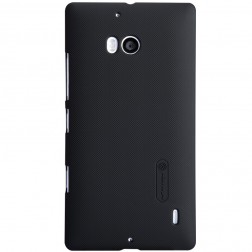 „Nillkin“ Frosted Shield futrālis - melns + ekrāna aizsargplēve (Lumia 930)