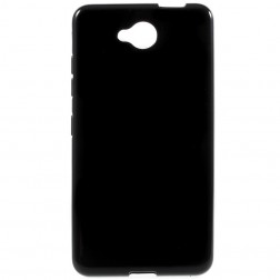 Cieta silikona (TPU) apvalks - melns (Lumia 650)