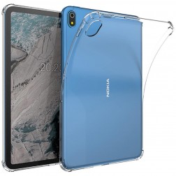Pastiprinātas aizsardzības cieta silikona (TPU) apvalks - dzidrs (Nokia T10)