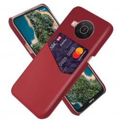 „KSQ“ Shell ādas apvalks - sarkans (Nokia X20 / X10)