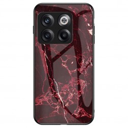 „Marble“ cieta silikona (TPU) apvalks - sarkans (OnePlus 10T)
