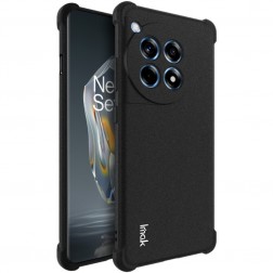 "Imak" pastiprinātas aizsardzības cieta silikona (TPU) apvalks - melns (OnePlus 12R / Ace 3)