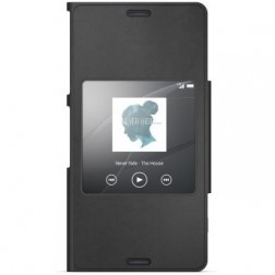 „Sony“ Style Cover Window atvērams maciņš - melns (Xperia Z3 Compact)