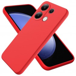 "Shell" cieta silikona (TPU) apvalks - sarkans (Redmi Note 13 Pro 4G / Poco M6 Pro)