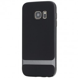 „Rock“ Royce apvalks - melns apmales pelēkā krāsā (Galaxy S7)