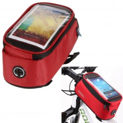 „Roswheel“ - universāls telefona futrālis velosipēdam - sarkans (XL)