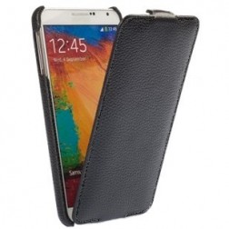 Vertikāli atvēramais futrālis - melns (Galaxy Note 3)