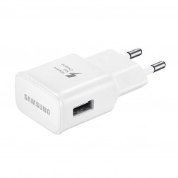„Samsung“ Adaptive Fast Charging tīkla lādētājs - balts (2000 mA / 1670 mA) + micro USB vads (1,5 m)