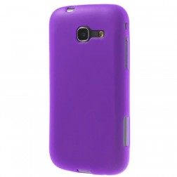Cieta silikona apvalks - violeta, matēts (Galaxy Trend Lite)