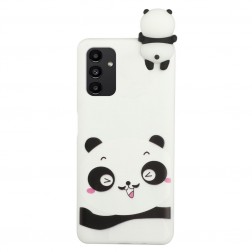 „Squezy“ Panda cieta silikona (TPU) apvalks - balts (Galaxy A14 5G)