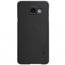 „Nillkin“ Frosted Shield apvalks - melns + ekrāna aizsargplēve (Galaxy A3 2016)