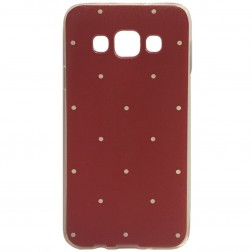 „Dots“ cieta silikona (TPU) apvalks - sarkans (Galaxy A3 2015)