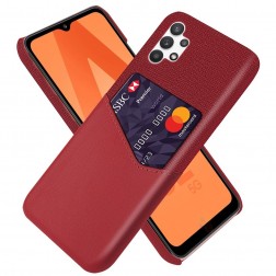 „KSQ“ Shell ādas apvalks - sarkans (Galaxy A32 5G)