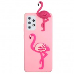 „Squezy“ Flamingo cieta silikona (TPU) apvalks - rozs (Galaxy A33 5G)
