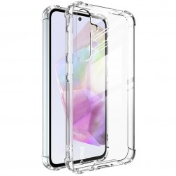 "Imak" pastiprinātas aizsardzības cieta silikona (TPU) apvalks - dzidrs (Galaxy A35)