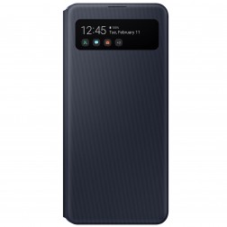 „Samsung“ S View Wallet Cover atvērams maciņš - melns (Galaxy A41)