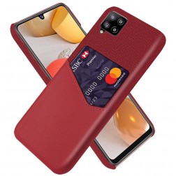 „KSQ“ Shell ādas apvalks - sarkans (Galaxy A42 5G)