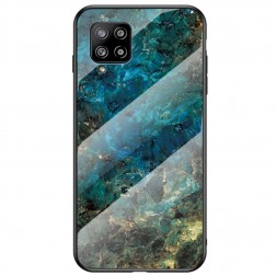 „Marble“ cieta silikona (TPU) apvalks - zils (Galaxy A42 5G)