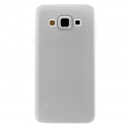 „Dots“ cieta silikona (TPU) apvalks - balts (Galaxy A5 2015)