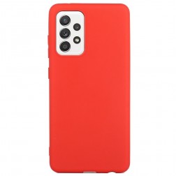 Cieta silikona (TPU) apvalks - sarkans (Galaxy A53)