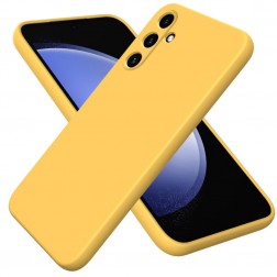 „Shell“ cieta silikona (TPU) apvalks - dzeltens (Galaxy A55)