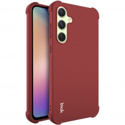 „Imak“ pastiprinātas aizsardzības cieta silikona (TPU) apvalks - bordo (Galaxy A55)