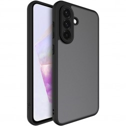 "Imak" cieta silikona (TPU) matēts apvalks - tonēts / melns (Galaxy A56)
