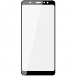 „Mocolo“ Tempered Glass ekrāna aizsargstikls 0.26 mm - melns (Galaxy A6 2018)