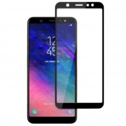 „Mocolo“ Tempered Glass ekrāna aizsargstikls 0.26 mm - melns (Galaxy A6+ 2018)
