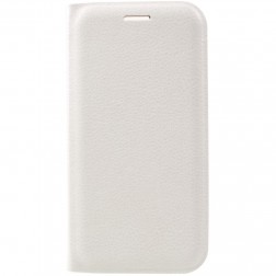 „Flip Wallet“ atvēramais ādas maciņš - balts (Galaxy A7 2017)
