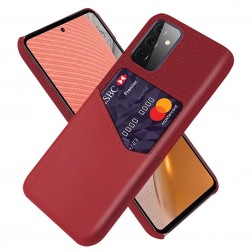 „KSQ“ Shell ādas apvalks - sarkans (Galaxy A72)