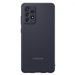 „Samsung“ Silicone Cover apvalks - melns (Galaxy A72)