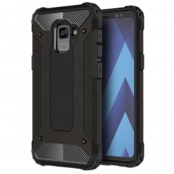 Pastiprinātas aizsardzības apvalks - melns (Galaxy A8 2018)