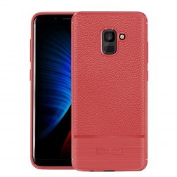 „Armor“ cieta silikona (TPU) apvalks - sarkans (Galaxy A8 2018)