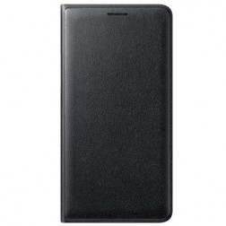 „Samsung“ Flip Wallet Cover atvērams maciņš - melns (Galaxy J1 2016)