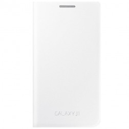 „Samsung“ Flip Wallet Cover atvērams maciņš - balts (Galaxy J1 2015)