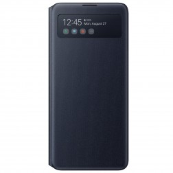„Samsung“ S View Wallet Cover atvērams maciņš - melns (Galaxy Note10 Lite)